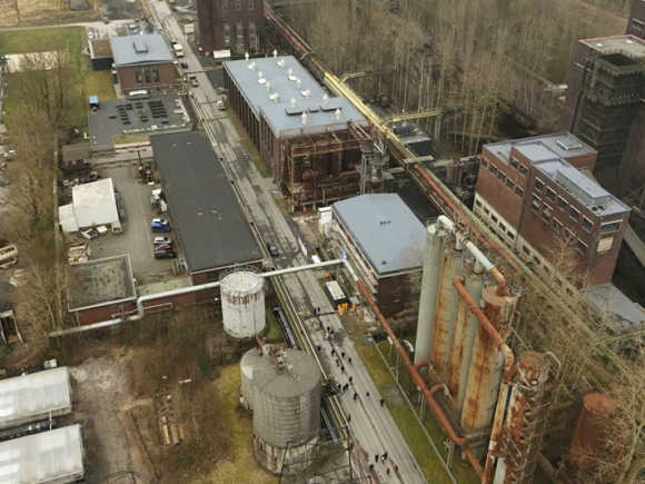 Kokerei Hansa in Dortmund aus der Vogelperspektive